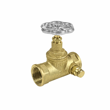 Slika Mesingani propusni ventil sa isp. slavinom 1/2 ROSSAN